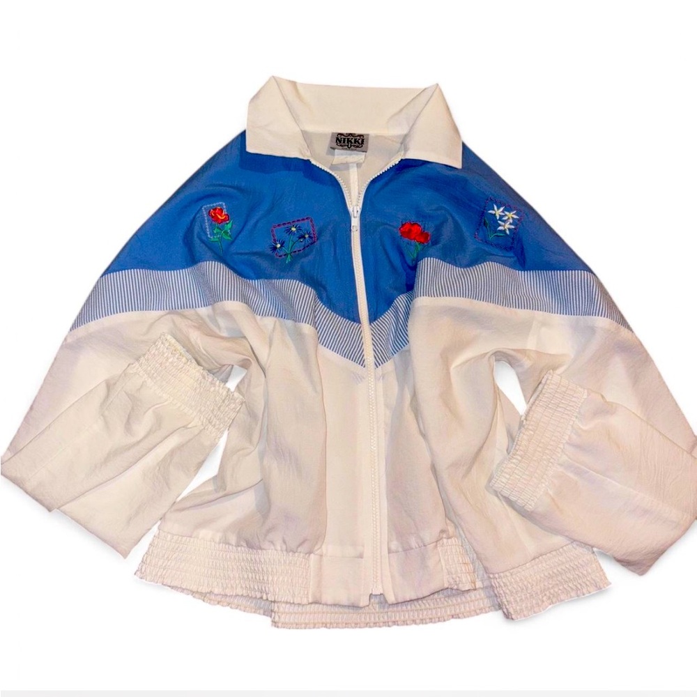 Vintage Nikki Embroidered Zip-Up Jacket – Made in USA
